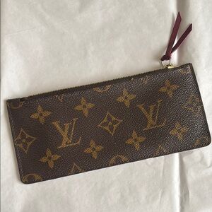 Louis Vuitton Brown Monogram zipper pouch